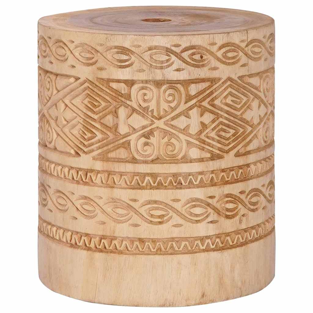 Ombrello balinese con base Crema e Naturale 190 x 190 x 250 cm
