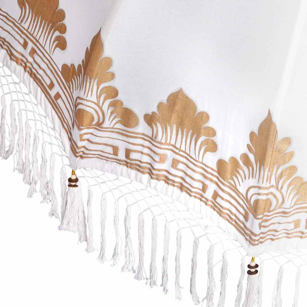 Ombrello balinese con base Crema 185 x 185 x 260 cm