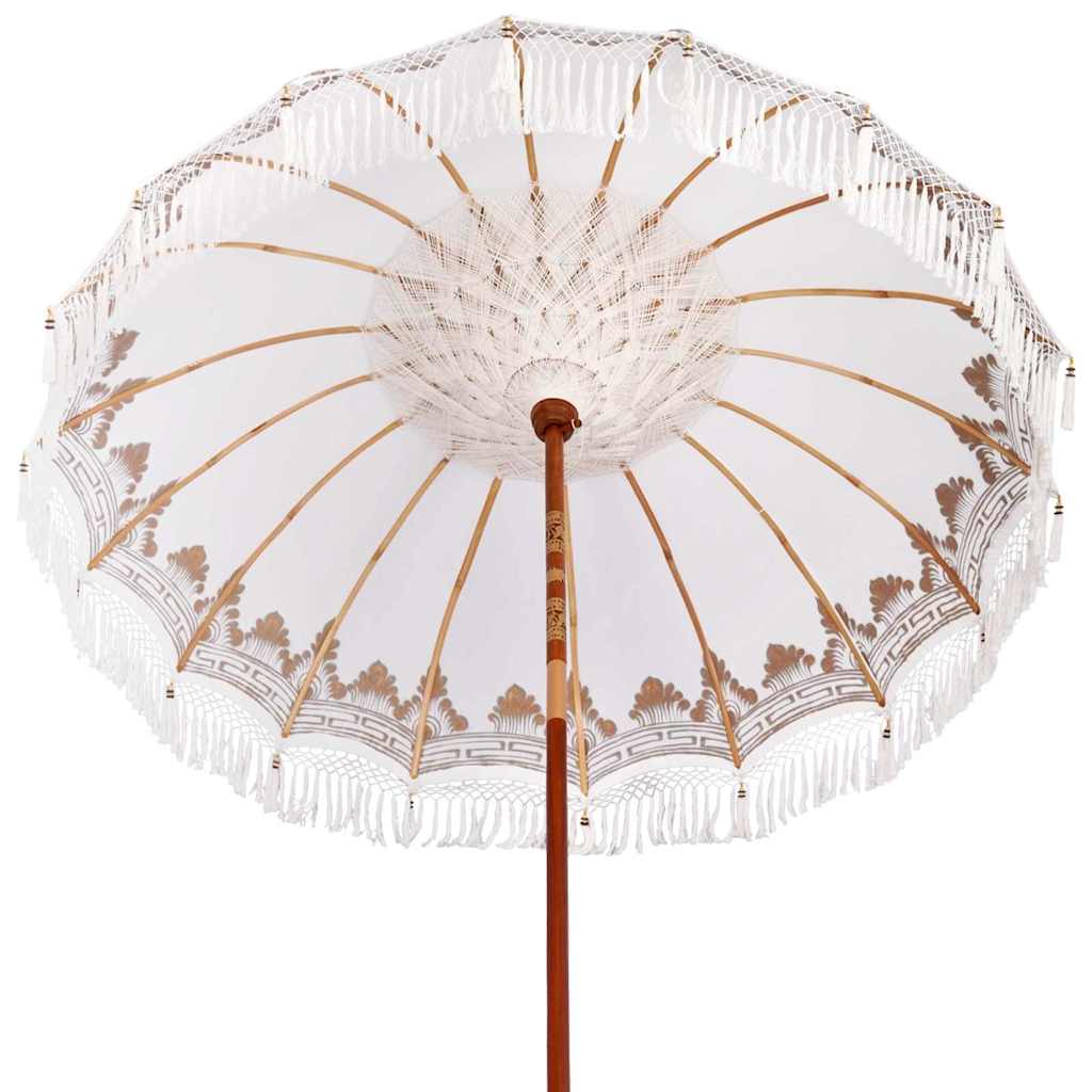 Ombrello balinese con base Crema 215 x 215 x 260 cm
