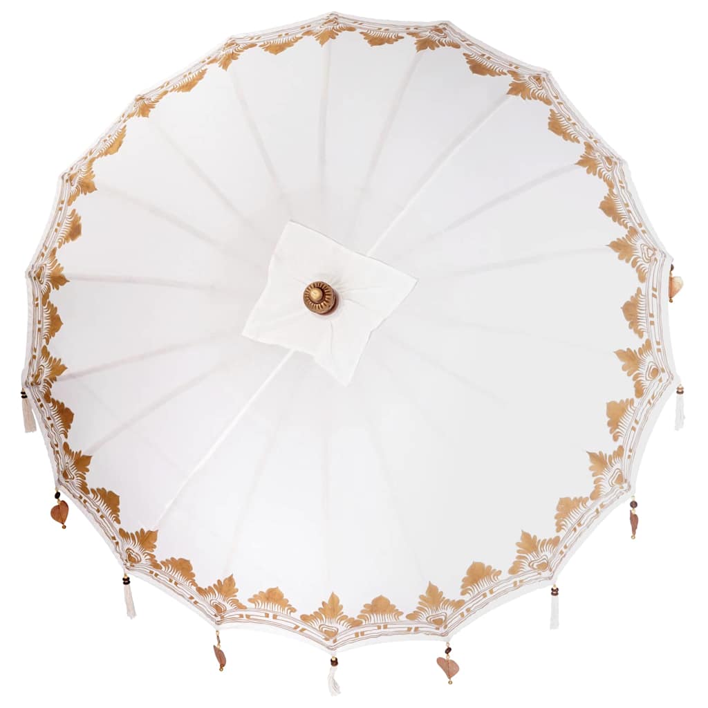 Ombrello balinese con base Crema 185 x 185 x 260 cm