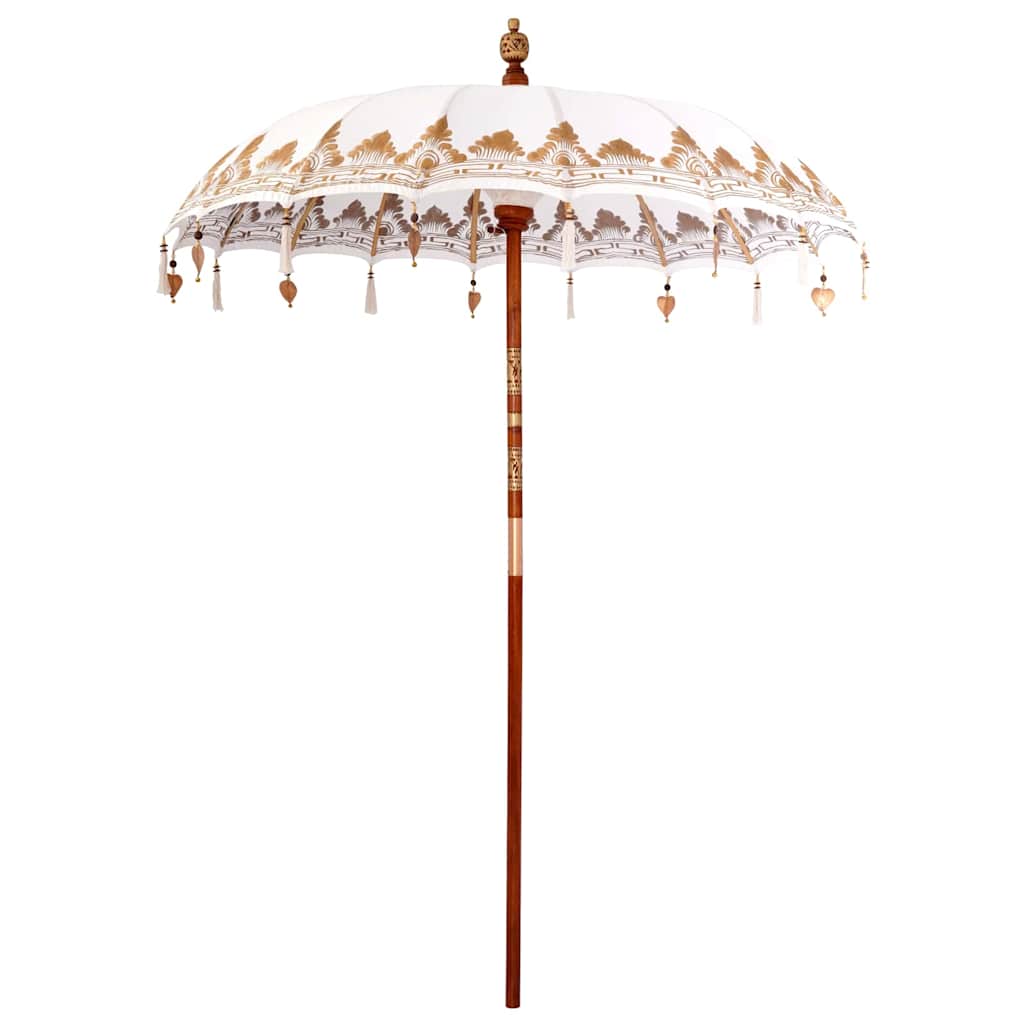 Ombrello balinese con base Crema 185 x 185 x 260 cm