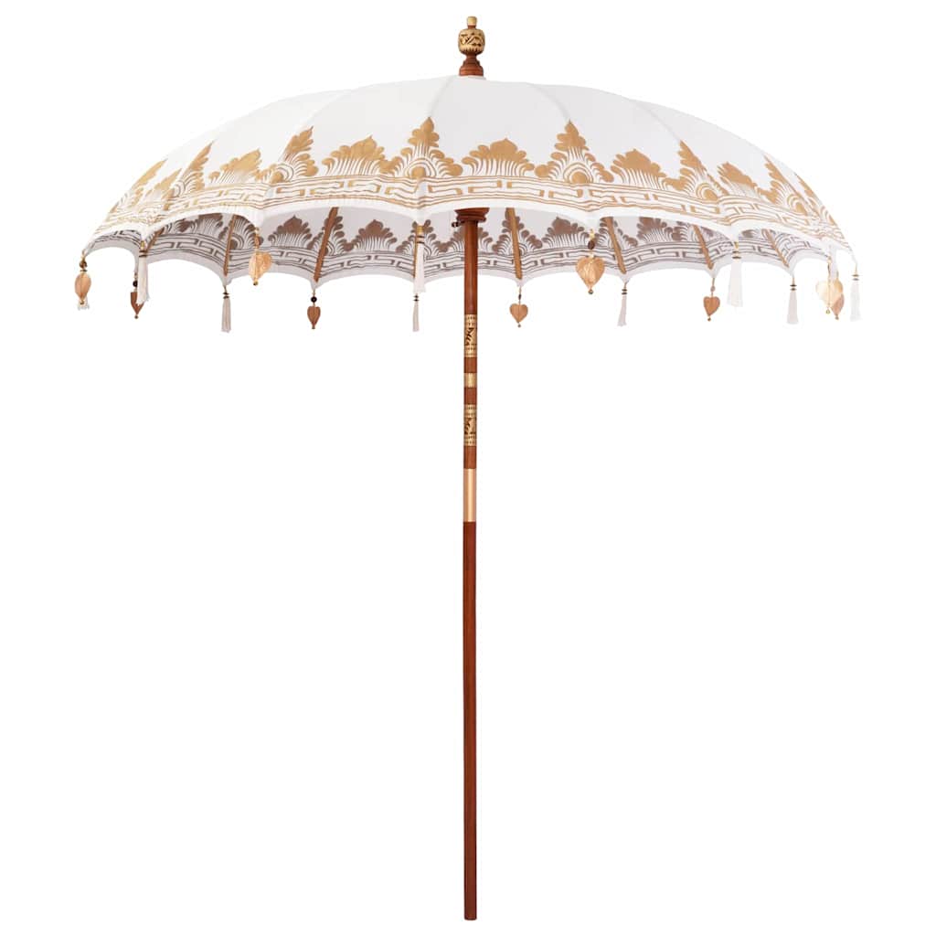 Ombrello balinese con base Crema 215 x 215 x 260 cm