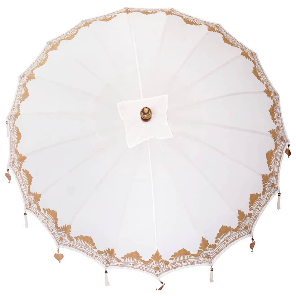 Ombrello balinese con base Crema 215 x 215 x 260 cm