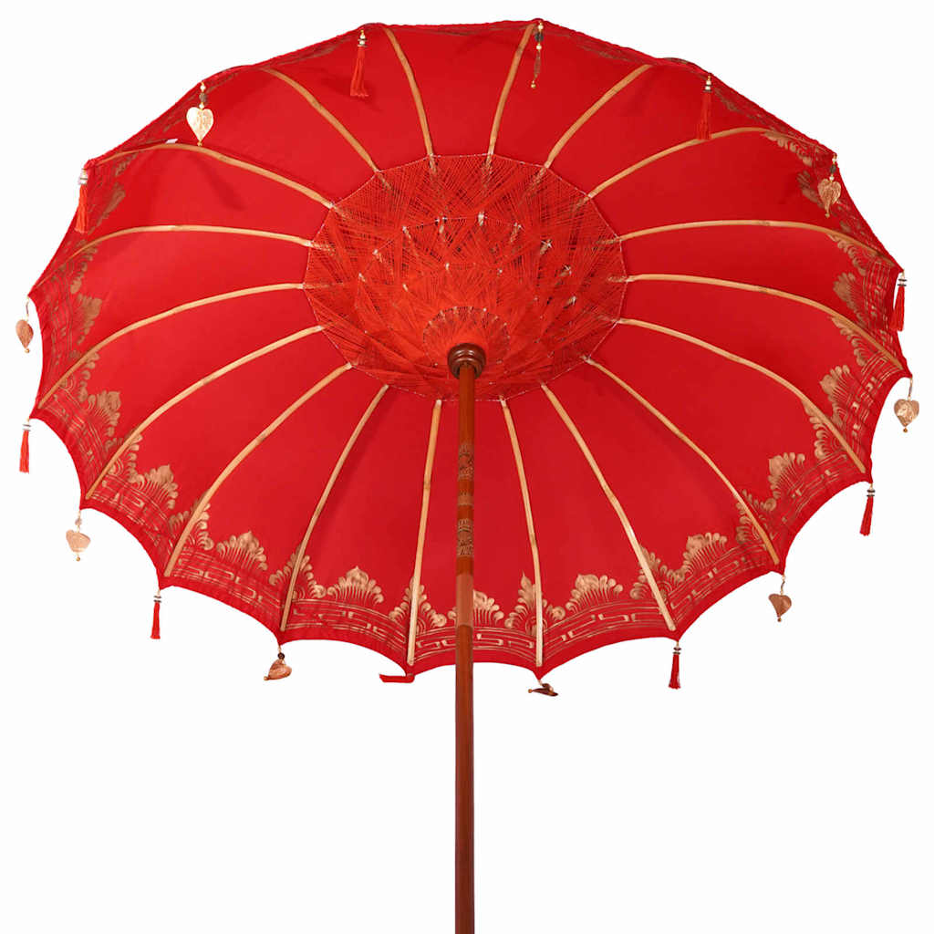Ombrello balinese con base Rosso 215 x 215 x 260 cm