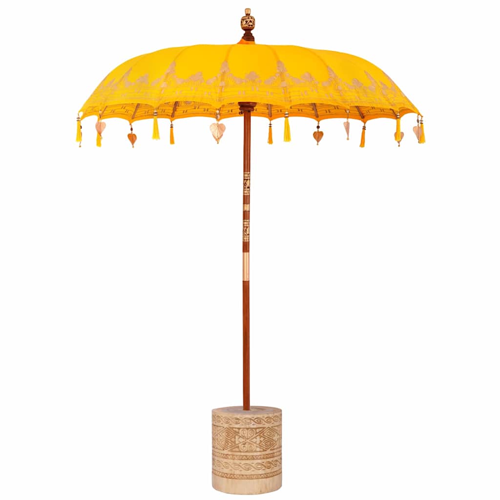 Ombrello balinese con base Giallo 185 x 185 x 260 cm