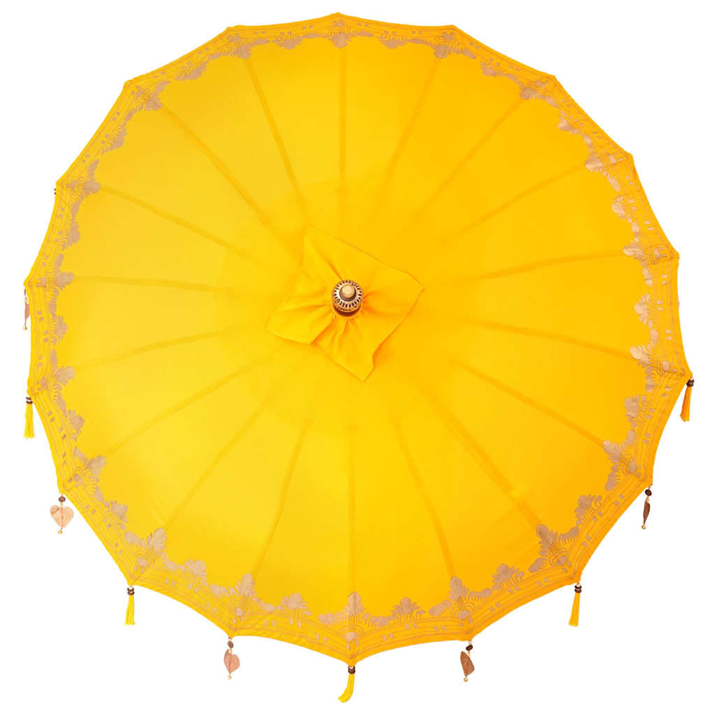 Ombrello balinese con base Giallo 185 x 185 x 260 cm