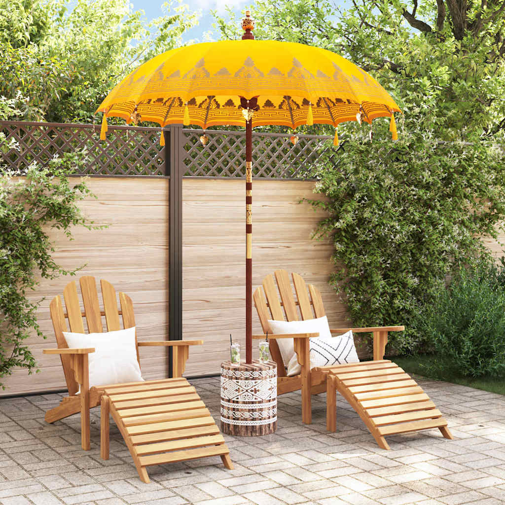 Ombrello balinese con base Giallo 185 x 185 x 260 cm