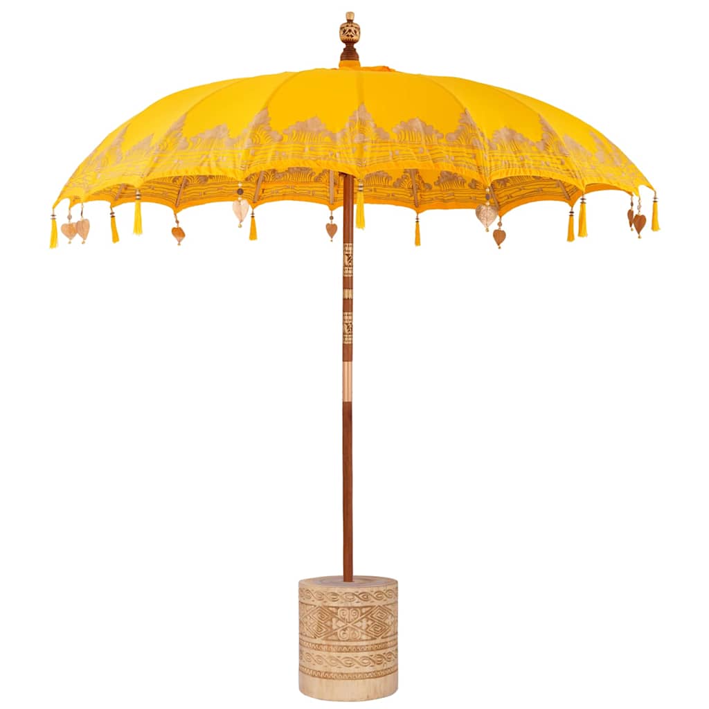 Ombrello balinese con base Giallo 215 x 215 x 260 cm