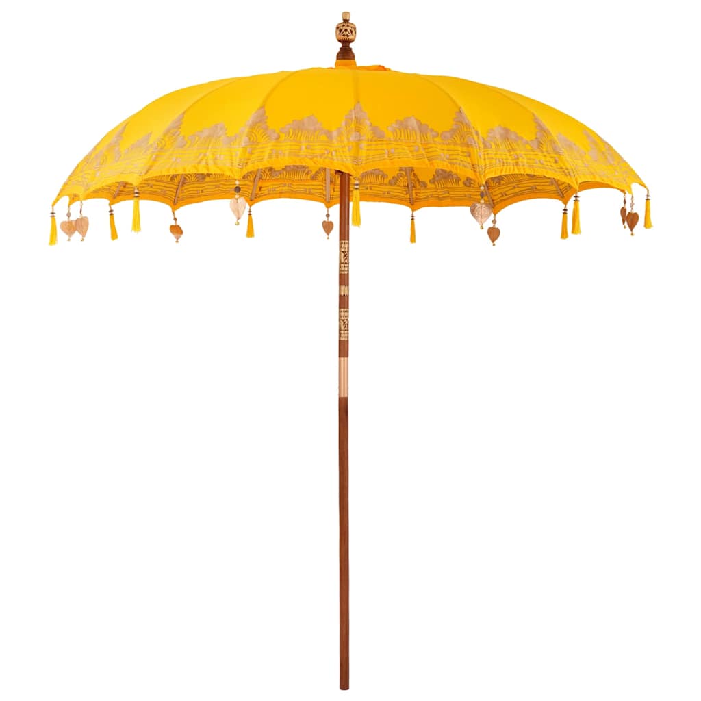 Ombrello balinese con base Giallo 215 x 215 x 260 cm