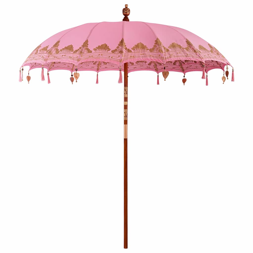 Ombrello balinese con base Rosa 215 x 215 x 260 cm