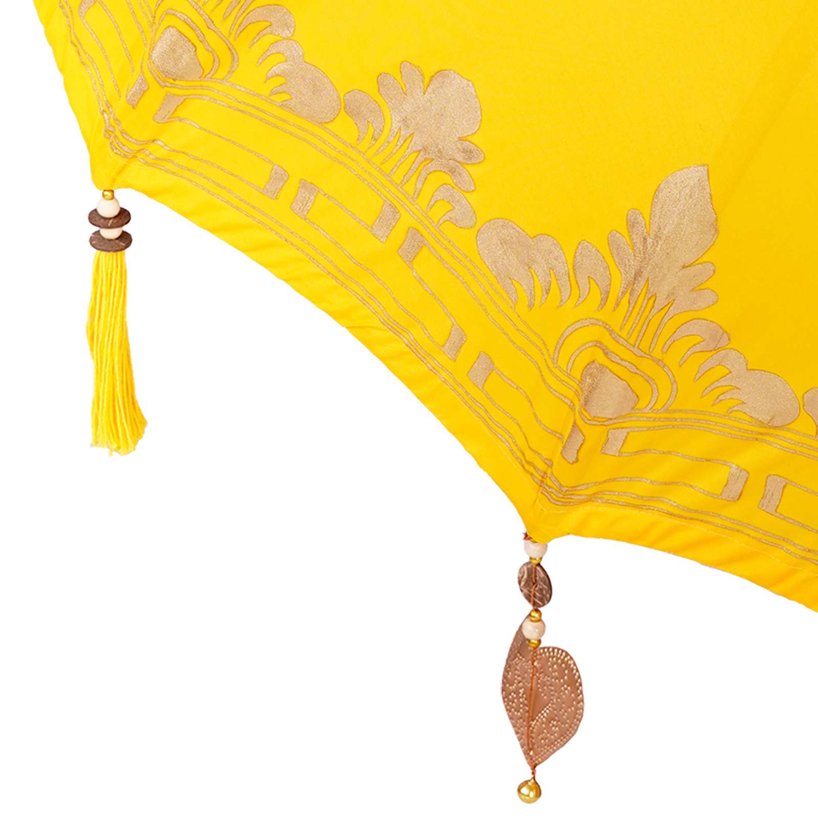 Ombrello balinese con base Giallo 95 x 95 x 260 cm