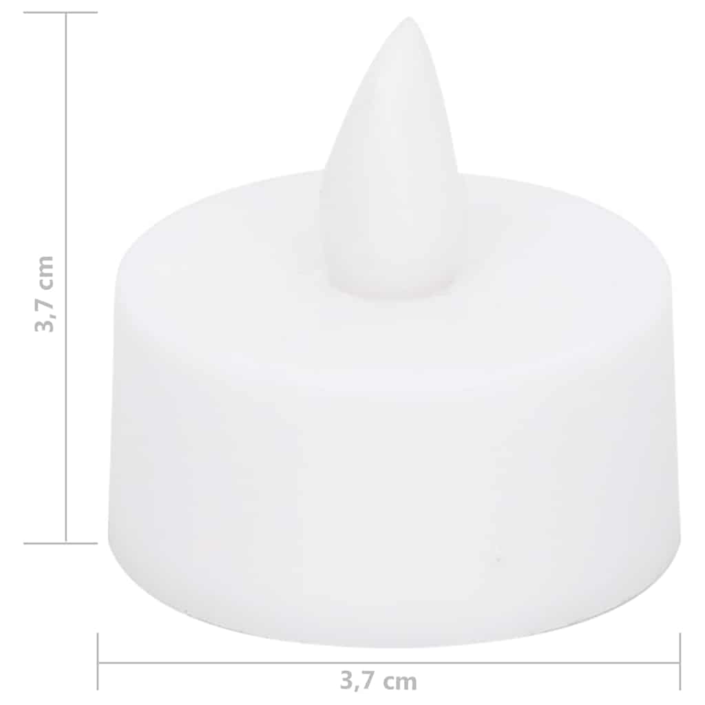 Lumini Elettrici LED Senza Fiamma 20 pz Bianco Caldo