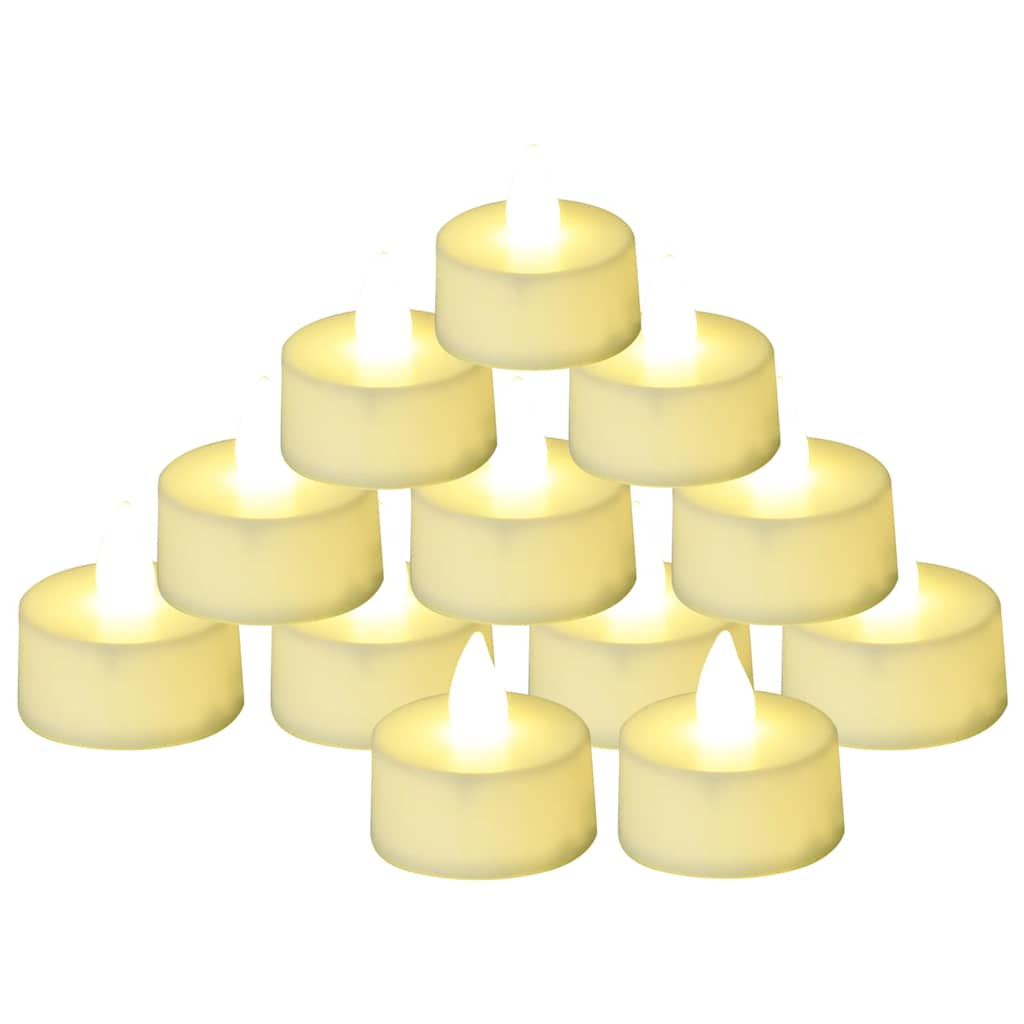 Lumini Elettrici LED Senza Fiamma 100 pz Bianco Caldo