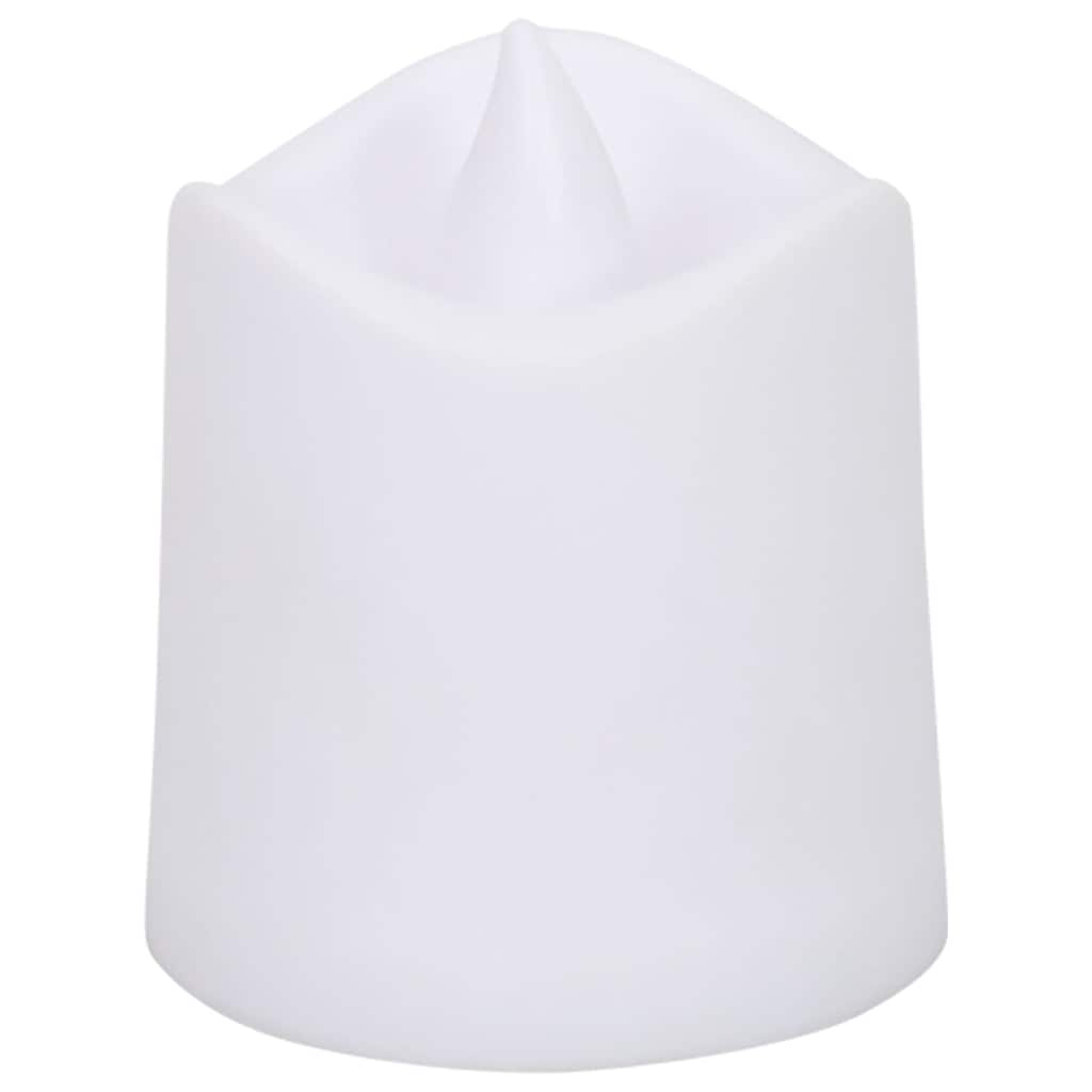 Lumini Elettrici LED Senza Fiamma 12 pz Bianco Caldo