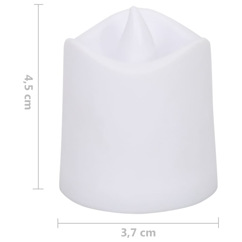 Lumini Elettrici LED Senza Fiamma 50 pz Bianco Caldo