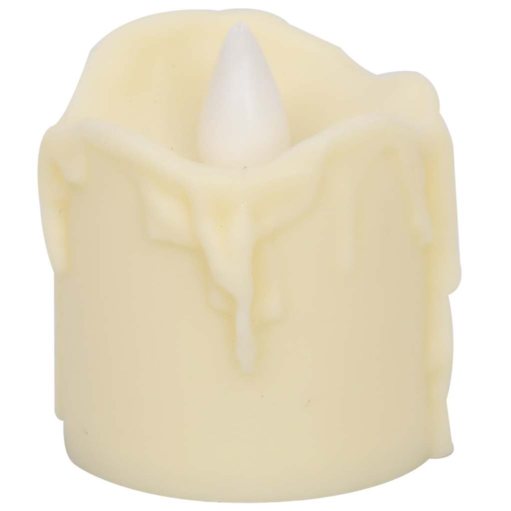 Lumini Elettrici LED Senza Fiamma 24 pz Bianco Caldo