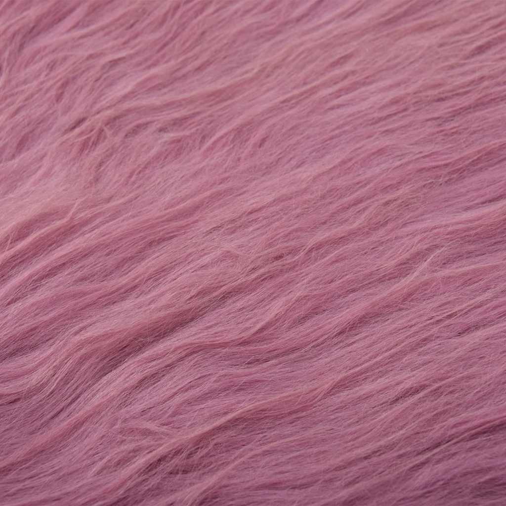 Fodera per Sedia in Pelle di Pecora Islandese Rosa 70x110 cm