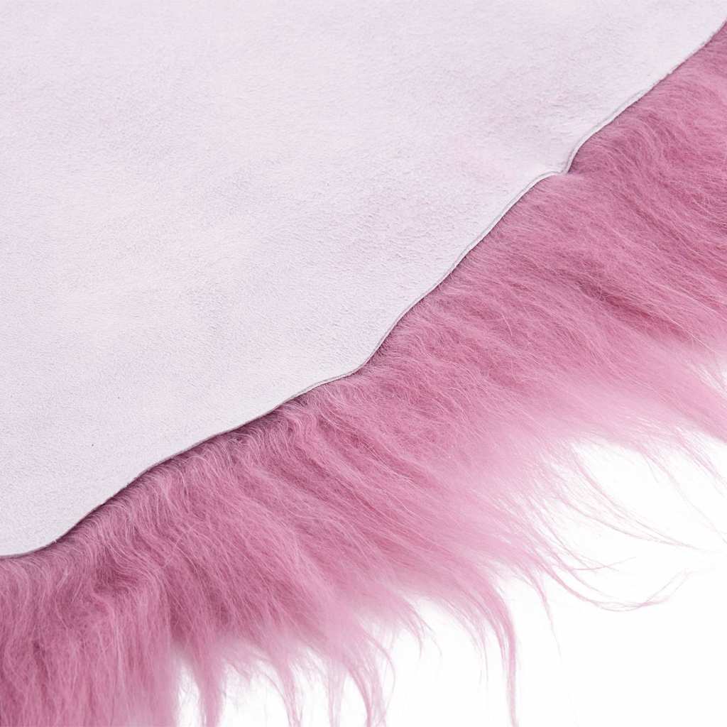 Fodera per Sedia in Pelle di Pecora Islandese Rosa 70x110 cm