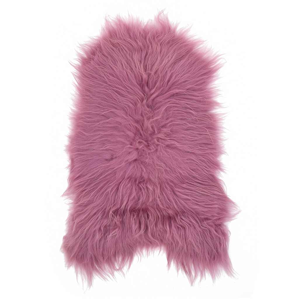 Fodera per Sedia in Pelle di Pecora Islandese Rosa 70x110 cm