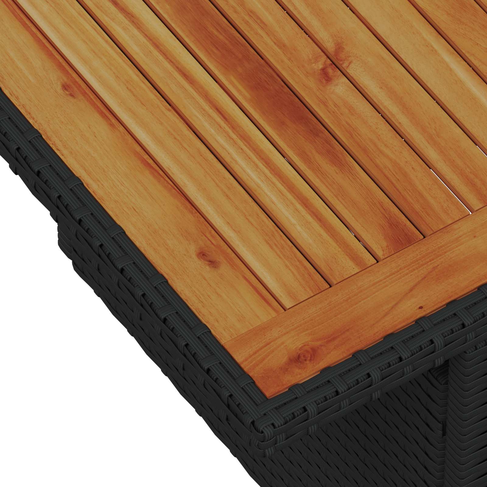 Set Divano da Giardino 5 pz Nero Poly Rattan