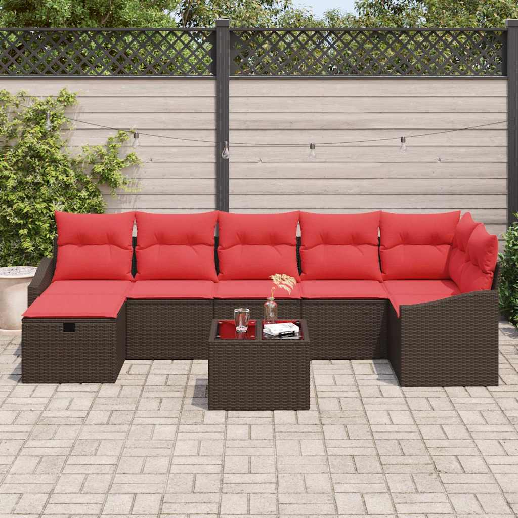Set di divani 8 pz polyrattan