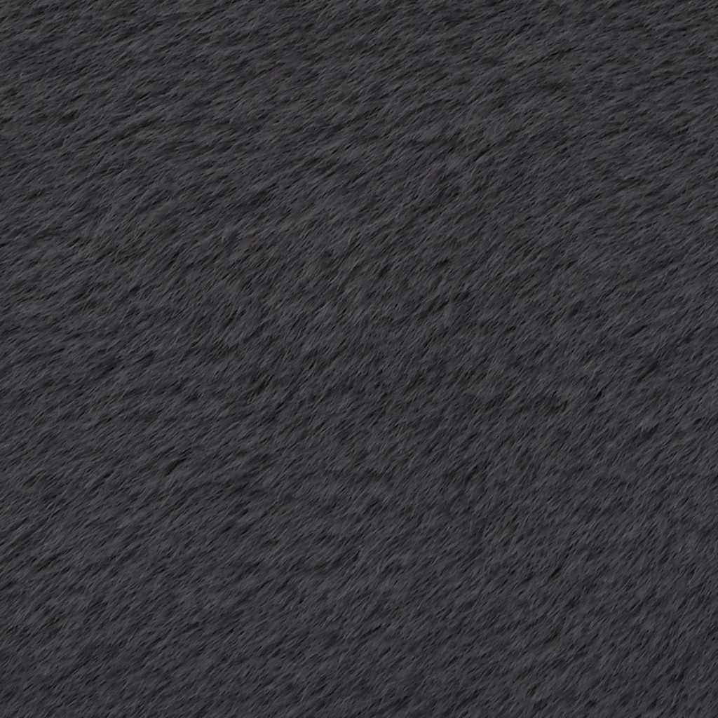 Tappeto in Similpelle di Coniglio 180x270 cm Antracite