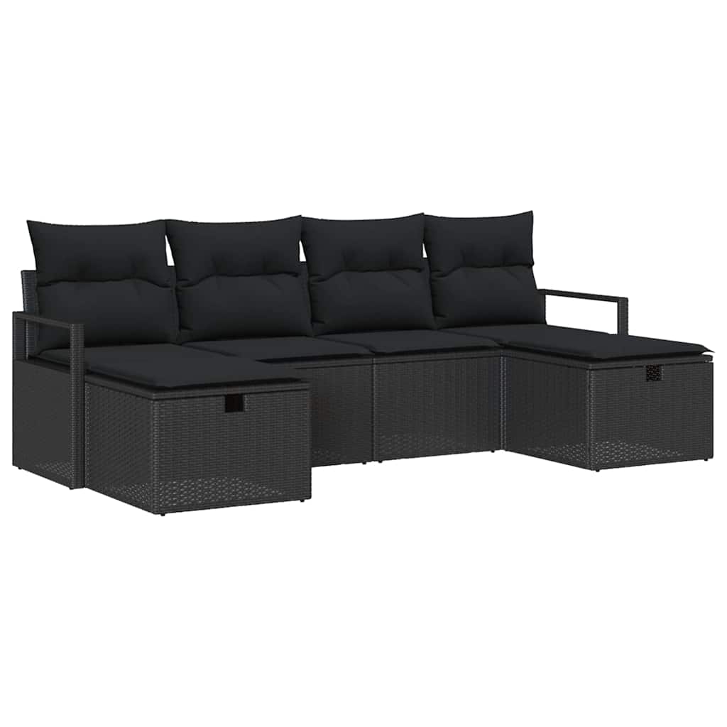 Set di divani 5 pz polyrattan