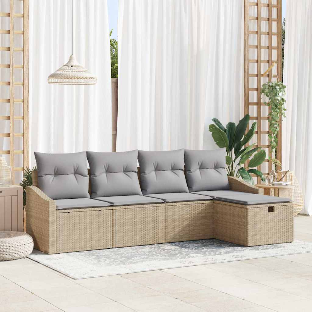 Set di divani 6 pz polyrattan