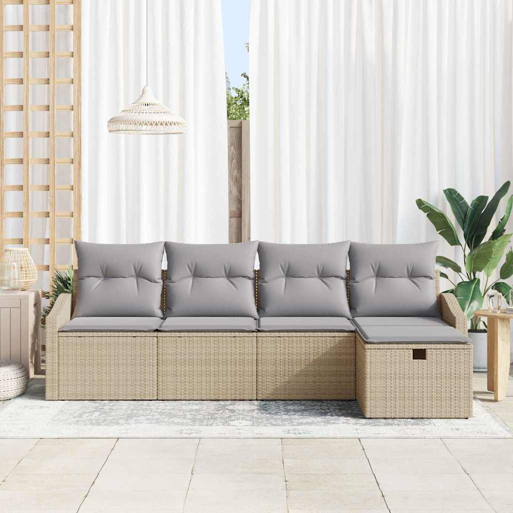 Set di divani 6 pz polyrattan