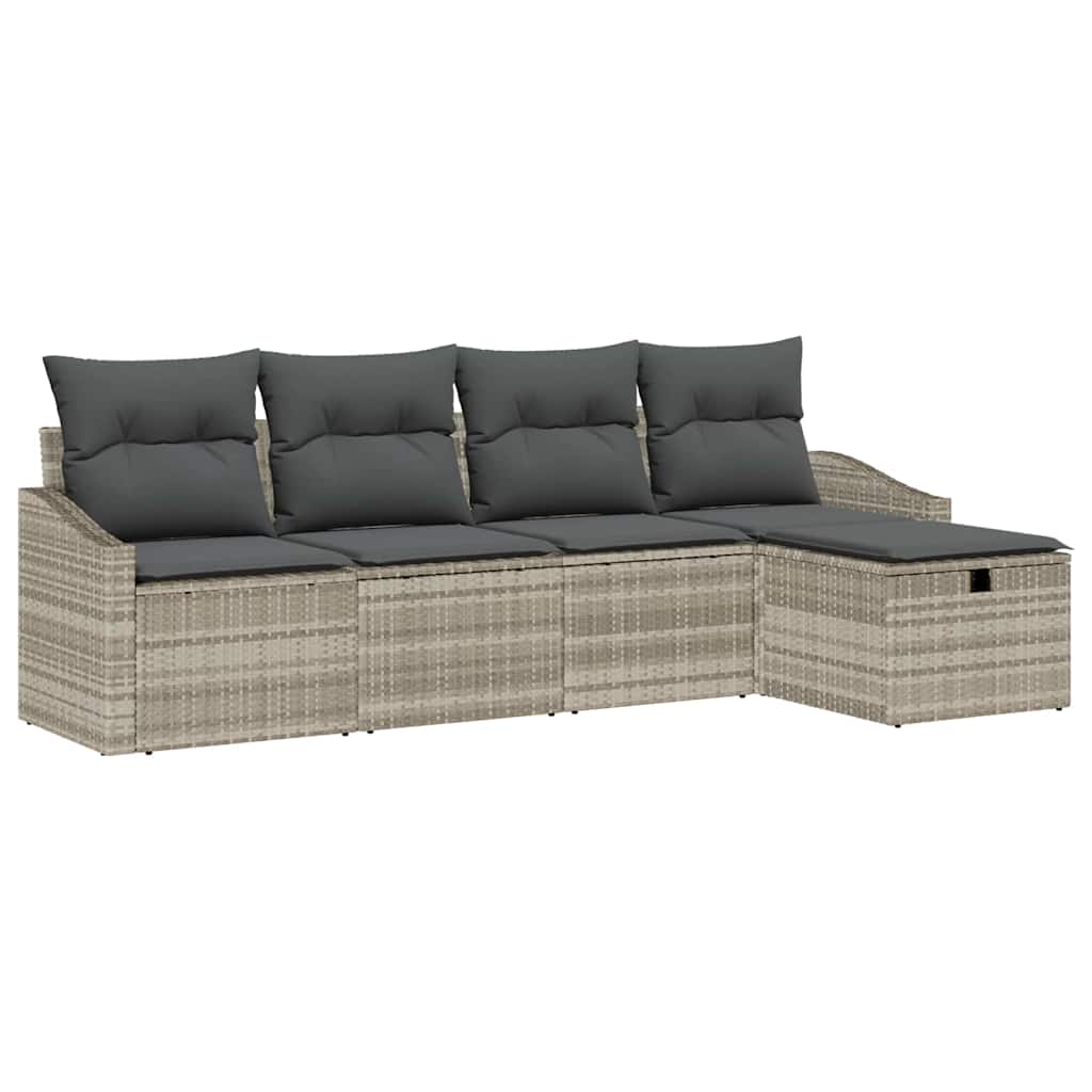 Set di divani 6 pz polyrattan