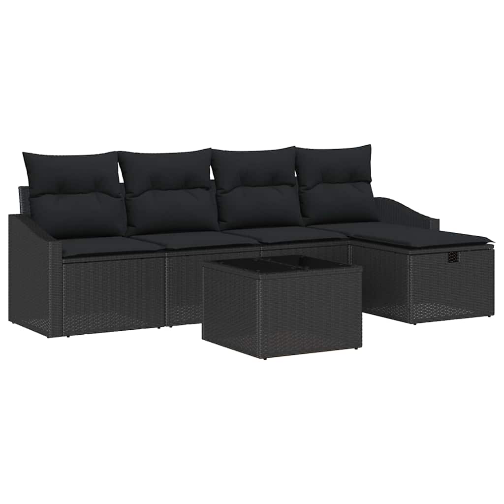 Set di divani 6 pz polyrattan