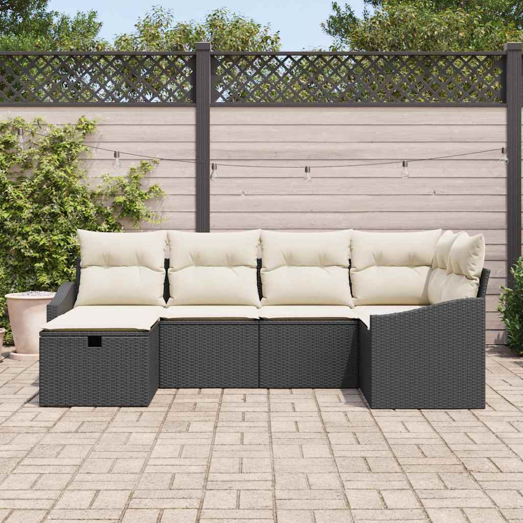 Set di divani 7 pz polyrattan