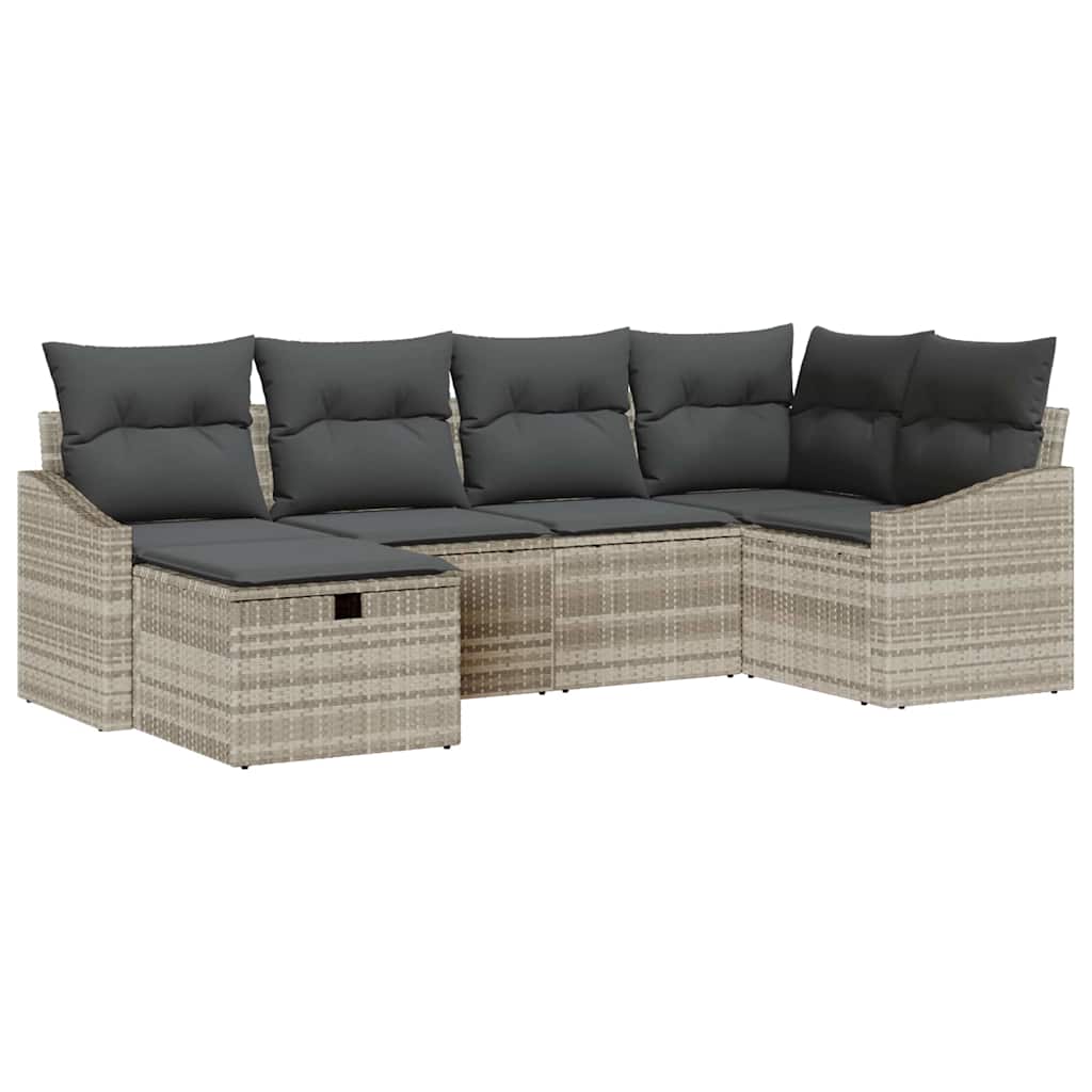 Set di divani 6 pz polyrattan