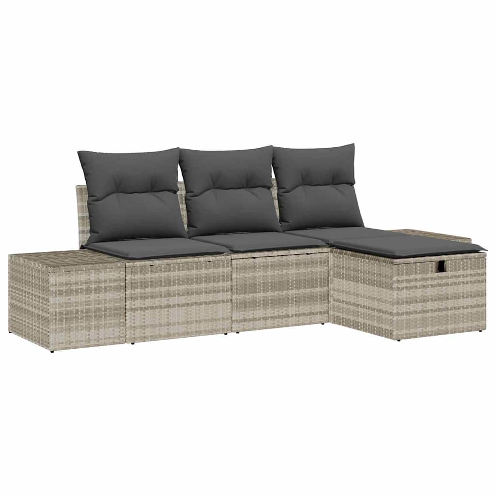 Set di divani 4 pz polyrattan