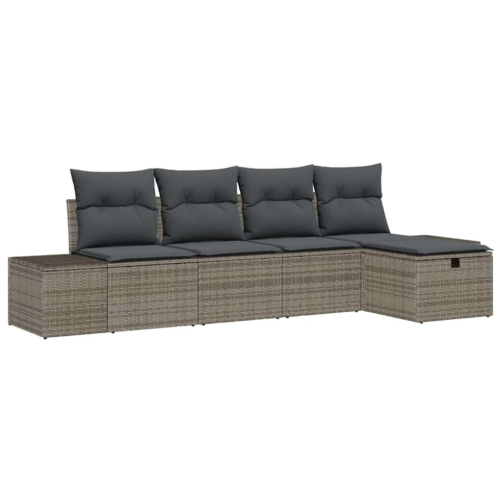Set di divani 5 pz polyrattan