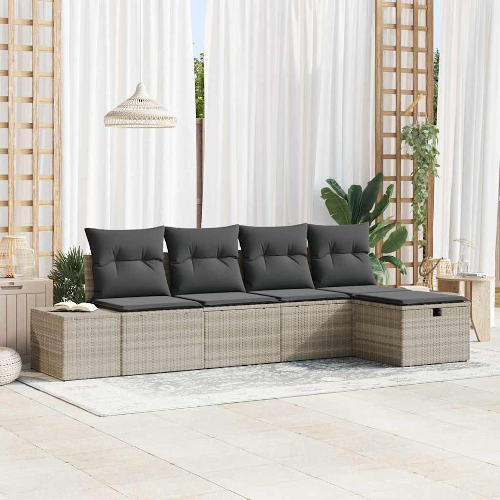 Set di divani 6 pz polyrattan