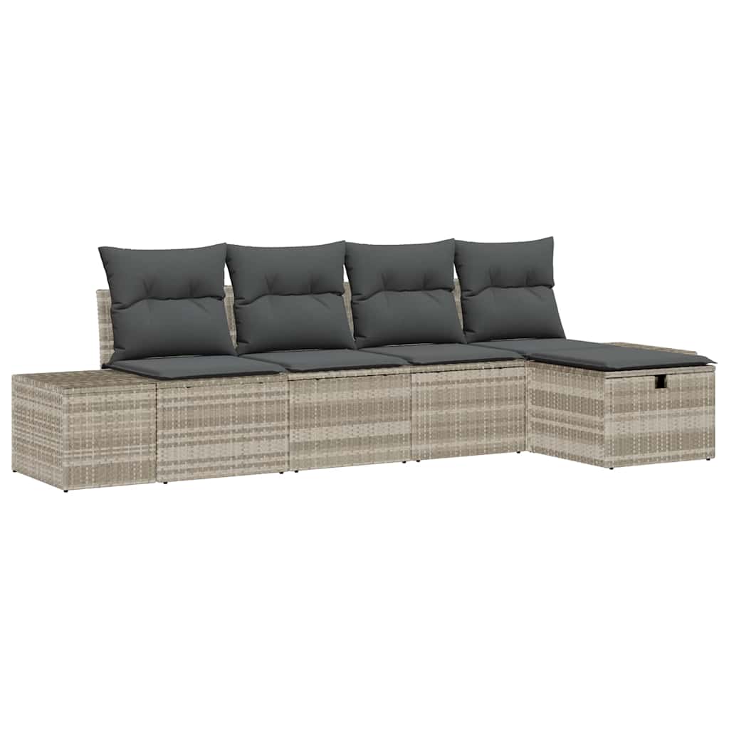 Set di divani 6 pz polyrattan