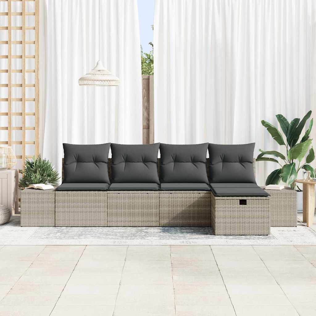 Set di divani 6 pz polyrattan