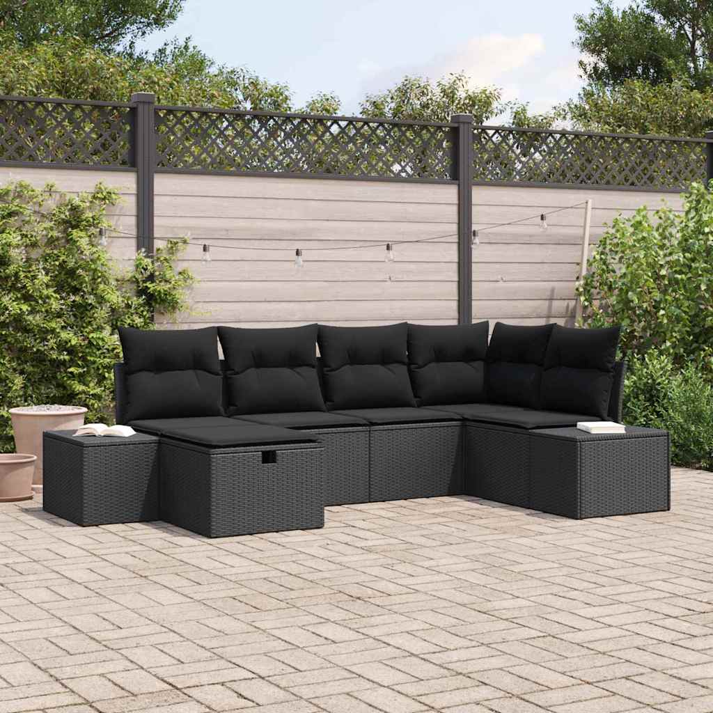 Set di divani 6 pz polyrattan