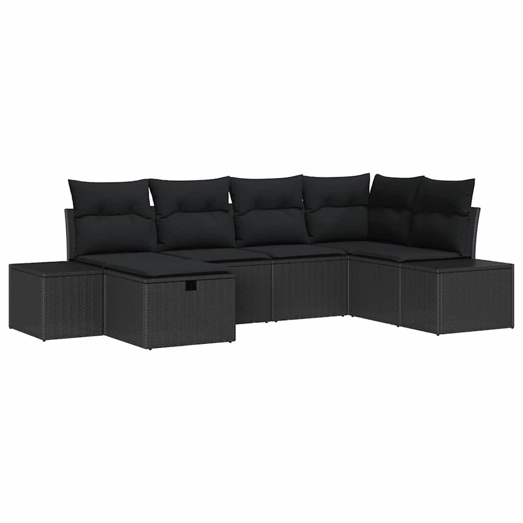 Set di divani 6 pz polyrattan