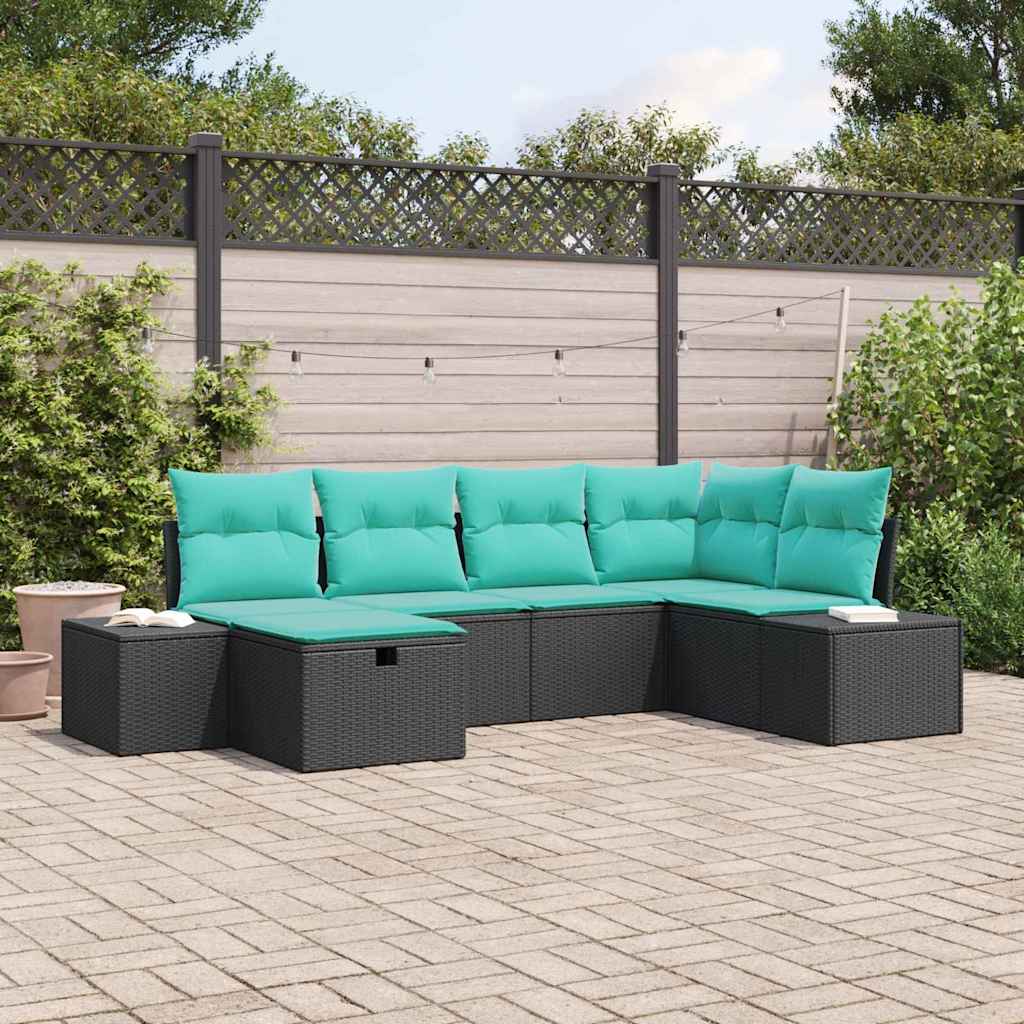 Set di divani 7 pz polyrattan