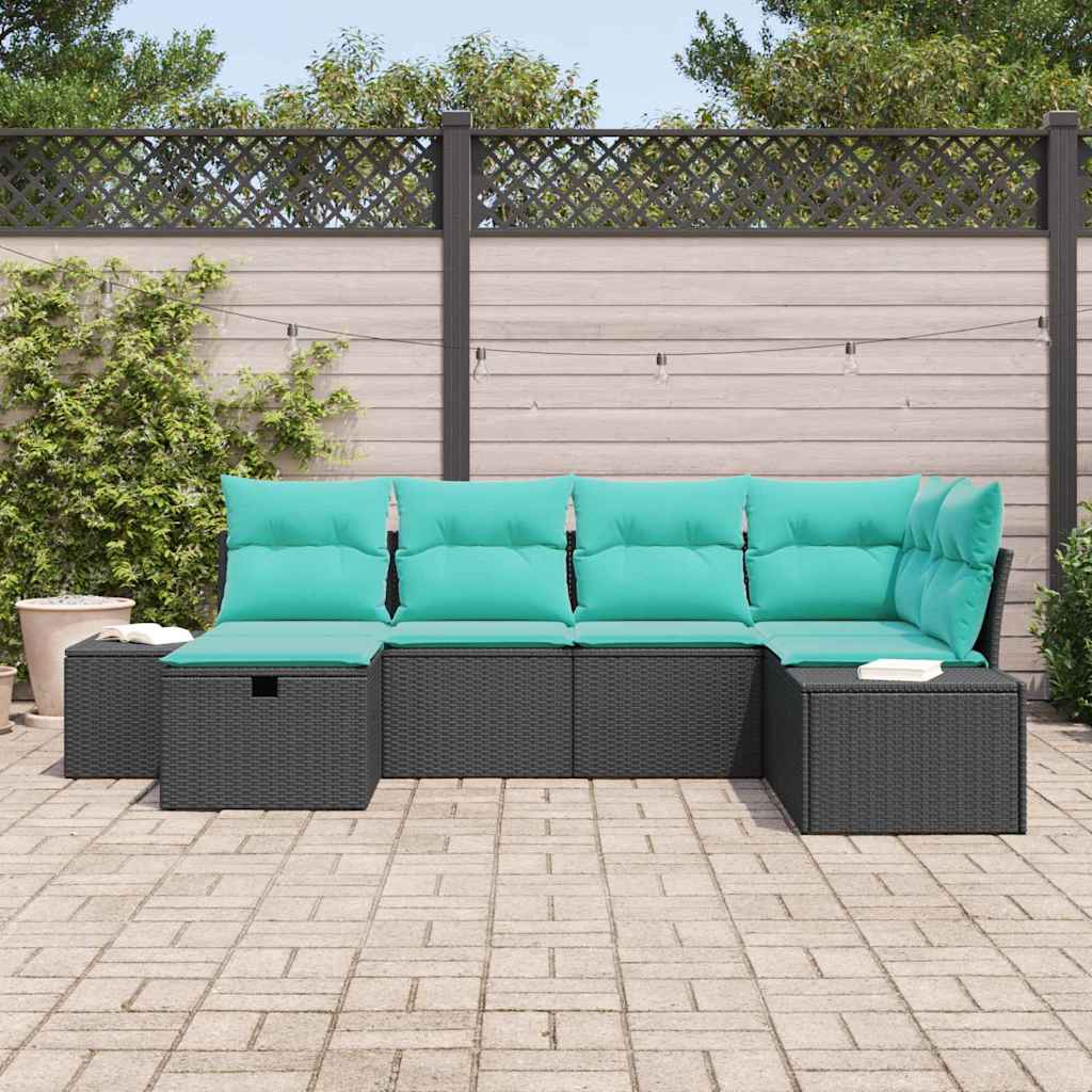 Set di divani 7 pz polyrattan