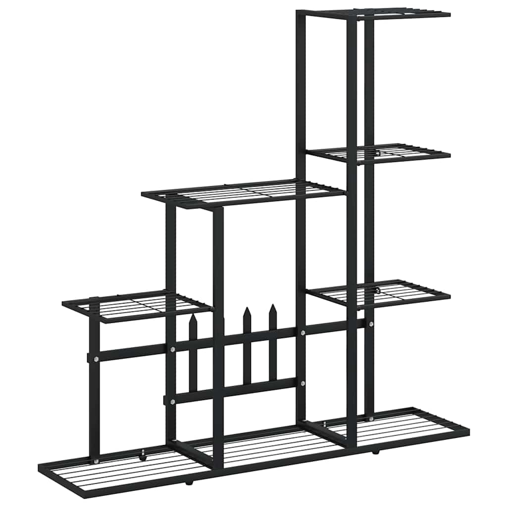 Portapiante 94,5x25x88 cm Nero in Metallo
