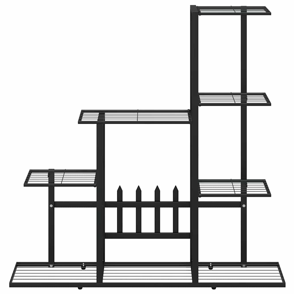 Portapiante 94,5x25x88 cm Nero in Metallo