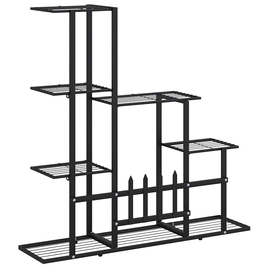 Portapiante 94,5x25x88 cm Nero in Metallo