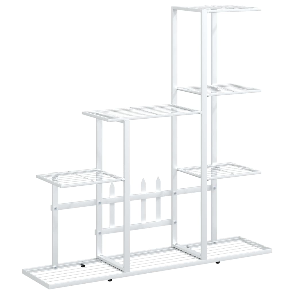 Portapiante 94,5x25x88 cm Bianco in Metallo