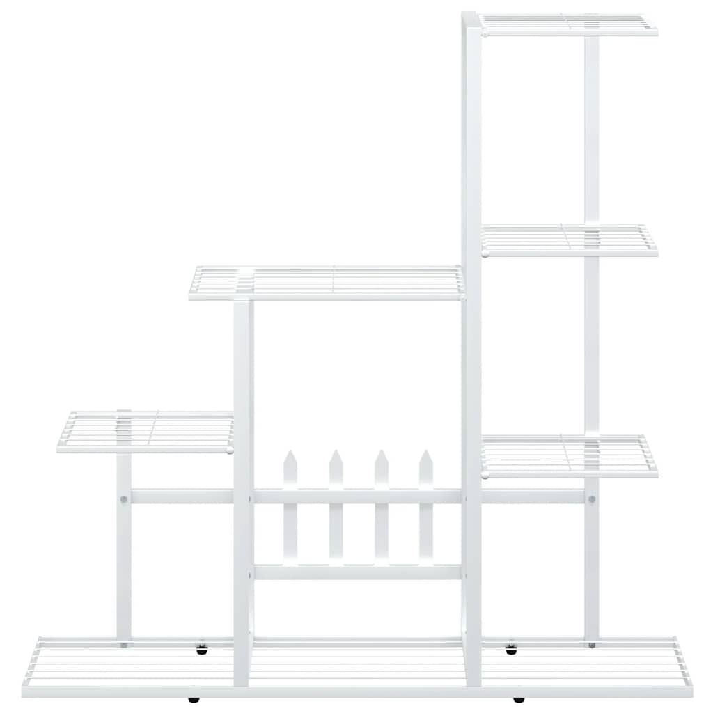 Portapiante 94,5x25x88 cm Bianco in Metallo