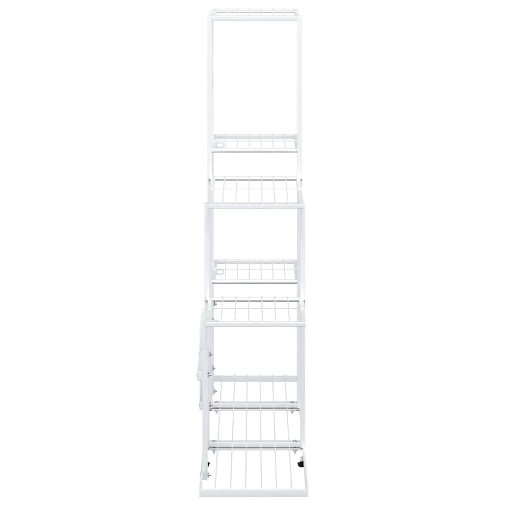 Portapiante 94,5x25x88 cm Bianco in Metallo