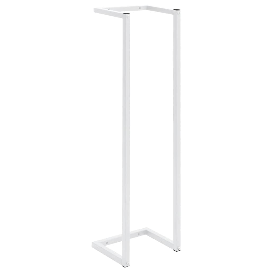 Portasciugamani Bianco 25x20x95 cm in Acciaio