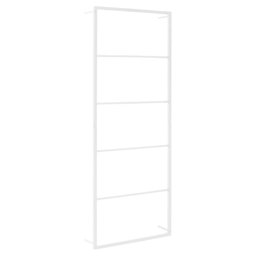 Portasciugamani Bianco 45x10x115 cm Acciaio